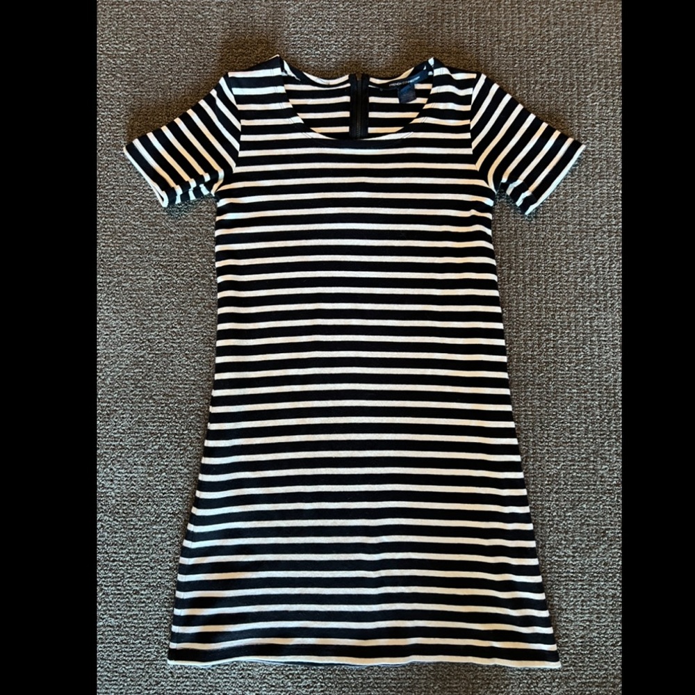 Black/White Striped French Connection Dress